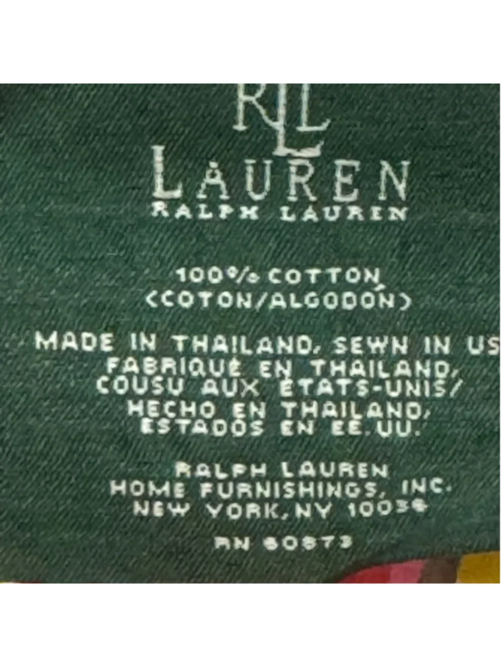 Ralph Lauren Full Queen Paisley Duvet Cover Red Beach Cottage Coastal Cotton